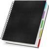 Yarotm Quaderni a Righe A4 - Quaderno a Spirale 21x28.5cm - 100GSM Carta Taccuino A4 Righe - 240 Pagine/120 Fogli Nero Block Notes A4 - Notebook Copertina Rigida Diario di Viaggio