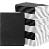Yarotm Taccuino A6 Nero - 48 Pezzi Quaderni a Quadretti 5mm - 100GSM Carta Block Notes A6 10x14cm - 60 Pagine/30 Fogli Quaderno a Quadretti - Nero Notebook Diario Blocco Note