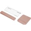 MOSISO Supporto Tastiera Computer&Poggiapolsi&Mat Mouse con Poggiapolsi,Set Supporto Braccio Massage Ergonomic,Supporto Tastiera Acrilico Trasparente Ufficio Casa, Facile Digitare,Moka