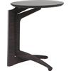Tavolino Pieghevole da Salotto Ø43x51 cm in Legno Grigio Scuro