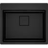 Franke Kubus 2 Pro KNG PRO 610-53 FTL - 114.0751.842 Lavello da Incasso Fragranite Monovasca Sopratorp 59 x 51 cm finitura Fragranite Black matt