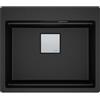 Franke Kubus 2 Pro KNG PRO 610-53 FTL - 114.0751.843 Lavello da Incasso Fragranite Monovasca Sopratorp 59 x 51 cm finitura Fragranite Nero