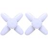 ALIVIM 2 Pezzi Forma del ventilatore E27 220V 28W LED Lampadina Pieghevole Luce Casa Lampada da soffitto Magazzino Garage Bianco Caldo,Warm white