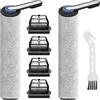 Dcceeo Spazzole a Rullo e Filtro Ricambi per Tineco Floor One S5 / S5 Pro / S5 Pro 2 / S5 Extreme Aspirapolvere Senza Fili Kit di Ricambi con 2 Spazzole a Rullo, 2 Filtri HEPA, 1 Spazzola di Pulizia