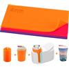 AIEX 3Pz Silicone Sublimazione per Pressa per Tazze Cricut, 3 Spessori Compatibile Silicone per Sublimazione Tazze Stampa ad Alta Temperatura per Sublimazione di Tazze (Colorato, 24,9 x 12,2 cm)