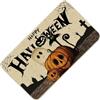Qzdtue Zerbino per interni ed esterni, divertente, horror, per bagno, antiscivolo, a tema Halloween, zerbino decorativo per feste