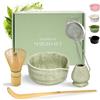 comforder Kit Matcha Verde con Bowl in Ceramica e Frustino Matcha.