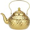SANQIAHOME Teiera da 2000 ml con infusore Caldaie per acqua in acciaio inossidabile Bollitore per acqua bollitore per induzione/gas,oro