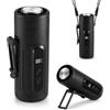 ZONSUSE Ventilatore Portatile, 3-in-1 Ventilatore a Mano con Piastra Rinfrescante, Mini Ventilatore Ricaricabile 5 Velocità con Display LED, Supporto da Tavolo e Luce da Tavolo Viaggio (Nero)