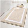 SHACOS Tappeto Bagno Microfibra Soffice Morbida, Tappetino Bagno Antiscivolo, Tappeto Bagno Assorbente, Tappeti Bagno Lavabile In Lavatrice, Adatto per Doccia O Vasca Da Bagno, Beige, 50 X 80 cm