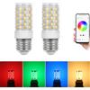 I-SHUNFA Lampadina Bluetooth intelligente E27 RGB LED 7 W 750 lm, AC 230 V, luminosità e temperatura di colore regolabili, 16 milioni di colori fai da te, (2er-Pack)