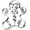 Patisse - Stampo per biscotti a forma di omino di pan di zenzero, 21 cm, in acciaio inox, multicolore, 21 x 21 x 21 cm