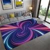 Generic Tappeto Salotto Strisce A Spirale Astratte Tappeto Soggiorno Pelo Corto Morbido Antiscivolo Tappeti Salotto Grandi Camera Da Letto Home Decor 140 X 200 Cm
