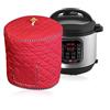 UCARE Copertura per pentola a pressione elettrica, impermeabile, copertura antipolvere per pentola istantanea con tasca per piccoli elettrodomestici da cucina, nero (rosso, 8QT)