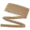 Cheriswelry Cheriswlery - Nastro con frange in fibra di poliestere, 25 mm, per cucito, abbigliamento, abiti da sposa, decorazione per la casa, colore: marrone chiaro