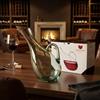 Generico Decanter per Vino Rosso in Cristallo, Bicchiere per Laerazione del vino, Caraffa Vino in Vetro Trasparente, Decantatore Areatore per Rosso di Design Originale Capienza 1,5 Litri
