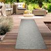 CARPETIA Tappeto per interni ed esterni per terrazze balconi e verande utilizzabile su entrambi i lati resistente alle intemperie in sisal color sabbia, 67 x 180 cm