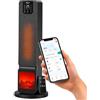 Wintem Termoventilatore in ABS+PC Stufa a Torre con Display LED per un Controllo Intuitivo, Comoda App e Telecomando per Controllo da Remoto - Funzione Oscillante e 2 Intensità di Calore 800W e 2000W