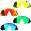 SOODASE Per Oakley Flight Jacket Occhiali da Sole Rosso/Blu/Oro/Verde Lenti di Ricambio Polarizzate