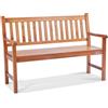 VEVOR Panchina da Esterno, Panca da Giardino in Legno da 127 cm Esterni, Panchina con Capacità di Carico 363 kg con Schienale Braccioli, Panca da Patio per Giardino, Parco, Cortile, Portico Anteriore