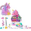 Polly Pocket - Salone di Bellezza Unicorno Arcobaleno, playset cofan mobq