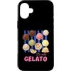 Cute Fun Italian Italy Summer Lover Vibe Custodia per iPhone 16 Plus La Vita Gelato Italiano Ice Cream Life Retro Vintage Life