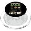 Socialvolt Selettivamente Sociale - Umorismo Introverso PopSockets PopGrip per MagSafe