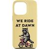 Dawn Rider Raccoon Apparel Custodia per iPhone 13 Pro Raccoon Equitazione Triciclo Noi Cavalchiamo All'alba