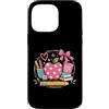 Back to School Shirts & Gifts HHWCo. Custodia per iPhone 14 Pro Max Simpatico fiocco rosa per insegnante di mele scolastiche
