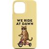 Dawn Rider Feline Custodia per iPhone 13 Pro Max We Ride At Dawn Cat in occhiali da sole Triciclo Rider
