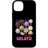 Cute Fun Italian Italy Summer Lover Vibe Custodia per iPhone 14 Plus La Vita Gelato Italiano Ice Cream Life Retro Vintage Life