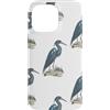 Mint Violet Designs Custodia per iPhone 14 Pro Max Design estetico blu bianco a tema uccelli costieri