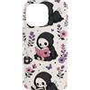 Bookish Bookworm Book Lover for Readers Custodia per iPhone 14 Pro Max Tristo Reaper Libro Worm Sveglio Scheletro Libri Lettura