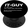 Programmer Minimalist Tech Humor Sarcast Divertente dire che il ragazzo come un ragazzo normale è solo più intelligente PopSockets PopGrip Adesivo
