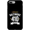 Vintage Area Code Pride Tees Custodia per iPhone 7 Plus/8 Plus 410 Baltimora Codice Area USA Città Distressed Authentic (Dark)