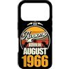 FernwehFarben Studio Geburtstage Custodia per iPhone 17 Pro Grande da agosto 1966 60° compleanno frase 60 anni