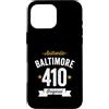 Vintage Area Code Pride Tees Custodia per iPhone 16 Pro Max 410 Baltimora Codice Area USA Città Distressed Authentic (Dark)