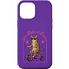 Dawn Rider Cats Custodia per iPhone 12 Pro Max Tabby Cat Riding Triciclo Occhiali da sole We Ride Dawn