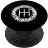 Manual Car Enthusiast Three Pedal Transm Non possono rubare ciò che non possono guidare la trasmissione manuale PopSockets PopGrip Adesivo