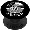 Brittany Celtic Culture Breizh Bretagna Celtic Triskele Flag Pride PopSockets PopGrip Adesivo