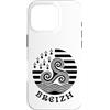 Brittany Celtic Culture Custodia per iPhone 16 Pro Breizh Bretagna Triskel Breton Heritage Design