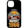 FernwehFarben Studio Geburtstage Custodia per iPhone 14 Grande da agosto 1966 60° compleanno frase 60 anni