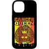 Cancer Queen Astrology Melanin Black Wom Custodia per iPhone 14 Cancro Regina Zodiaco Afro Style Benedetta Classe Elegante