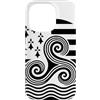 Brittany Celtic Culture Custodia per iPhone 14 Pro Simboli bretoni Triskele ed Ermellino