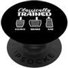 Manual Car Enthusiast Three Pedal Transm Trasmissione manuale del gas del freno della frizione classicamente addestrata PopSockets PopGrip Adesivo