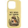 Birding Adventures Co. Custodia per iPhone 14 Pro Noi Uccelli All'alba Birder Wildlife Observer American Robin