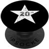 Leggende dello sport Numero n. 20 Stella bianca vintage PopSockets PopGrip Adesivo