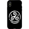 Brittany Celtic Culture Custodia per iPhone X/XS Simbolo celtico Triskelloù Triskel Bretagne