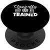 Manual Car Enthusiast Three Pedal Transm Auto a trasmissione manuale addestrata classica con pedali PopSockets PopGrip Adesivo