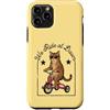 Dawn Rider Cats Custodia per iPhone 11 Pro Tabby Cat Riding Triciclo Occhiali da sole We Ride Dawn